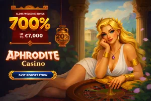 Aphrodite casino Slots Welcome Bonus 700% up to €7,000 Fast Registration